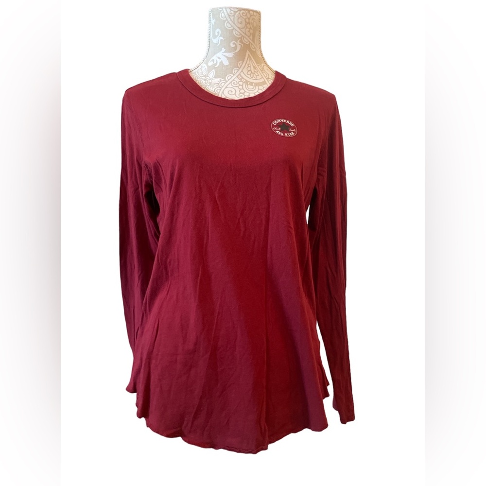Converse Women’s Maroon Size XL Long Sleeve Tee